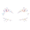 Expressive Adornment: The Face Body Jewelry Stickers are a unique and expressive way to adorn your face