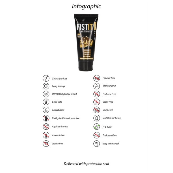 Water-based formula is safe with any sex toySuitable for use with latex condomsSuitable for use with latex condomsOdourless and tastelessThis formula is 100% body safe/