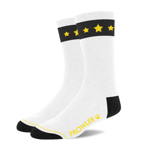 Alternative view of Gold Star Socks - White/Black/Gold