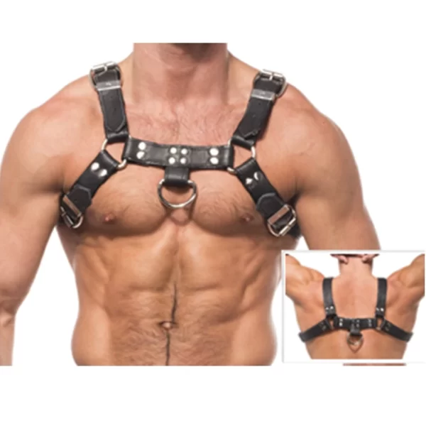 Leather Body Harness Skorzany Body z ÅaÅ„cuchem