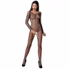 Passion BS068 bodystocking damski czarny z koronkÄ… one size