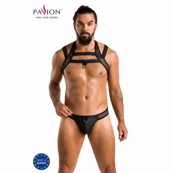 Passion Jacob 043 Komplet Czarny S/M - Nowoczesny Design