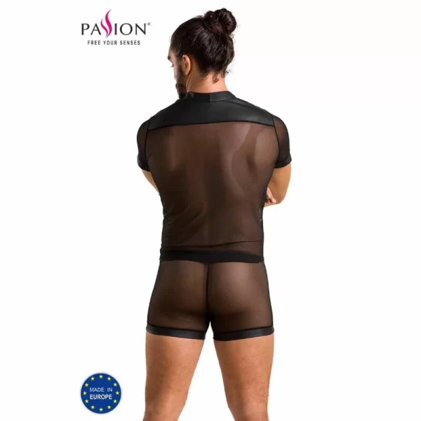 PASSION Michael Black Set S/M - Modern Polyurethane Lingerie EU-Made