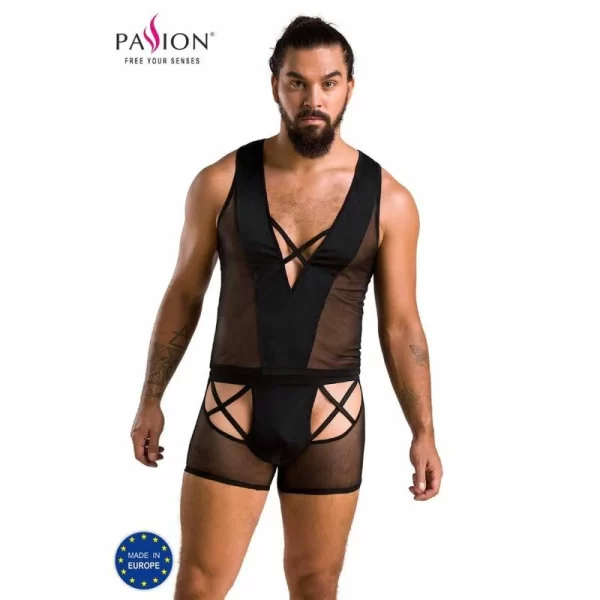 Passion Oscar komplet bielizny czarny S/M certyfikat Oeko-Tex