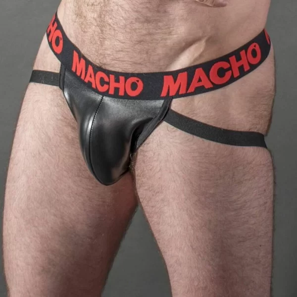 MACHO MX25RC Jockstrap Red Synthetic Leather Size S