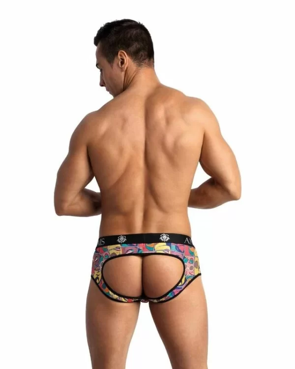 Anais Men Jock Bikini Komiksy S - kolorowy model z odkrytym tyÅ‚em