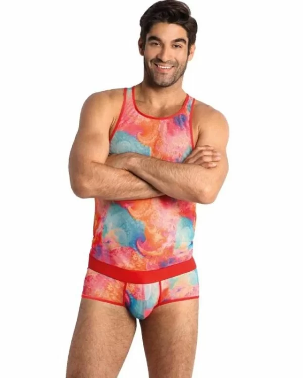 ANAIS MEN Falcon Top S - MÄ™skie bokserki z lycry w banany