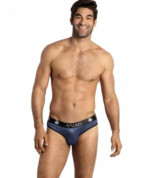 Anais Men Naval Slip S - mÄ™skie figi z tiulu w granatowe paski