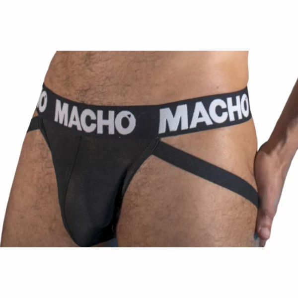 Macho MX25NN Black Jockstrap S - Semi-Transparent