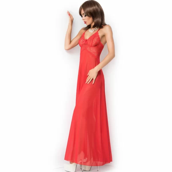 Chilirose CR-3883 DÅ‚uga babydoll czerwona S/M regulowane ramiÄ…czka