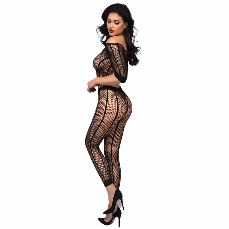 Chilirose CR 4647 Komplet Bezszwowy Top i Legginsy Czarny S/M - Boutique Anelma Chilirose CR 4647 Seamless Top and Leggings Set Black S/M