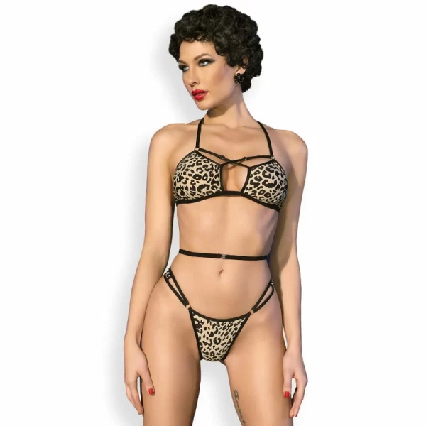 Chilirose CR 4497 Bikini Leopard S/M - Regulowany