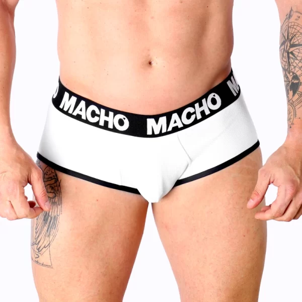 Macho MS30BL Halka mÄ™ska biaÅ‚a L - klasyczny kroj