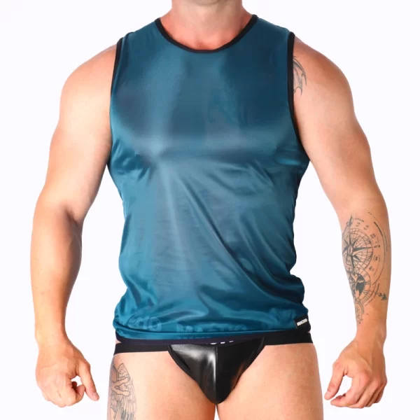 Macho T-shirt sportowy L/XL zielony - oddychajÄ…cy