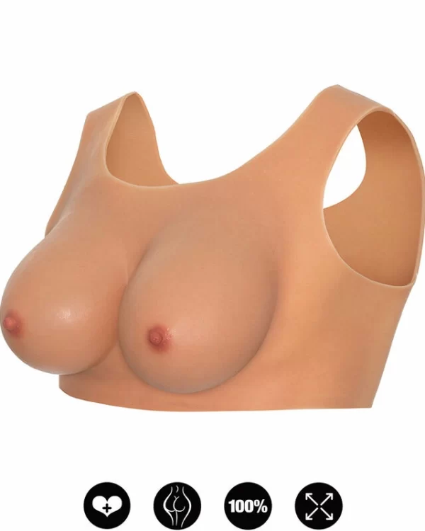 Hidden Desire Alter Ego Top z Modelowanymi Piersiami E-Cup Flesh Silikon