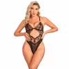 SUBBLIME Body damskie S/M przeÅºroczyste z czarnÄ… koronkÄ… eleganckie