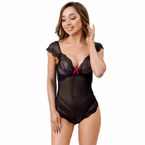 Livco Corsetti Fashion Evelyn LC20243 Body czarne koronka S/M