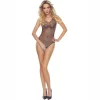 PASSION BS109 Bodystocking Czarny Motyl
