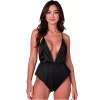 Passion SENSIE Body satynowe czarne S/M - elegancja i komfort