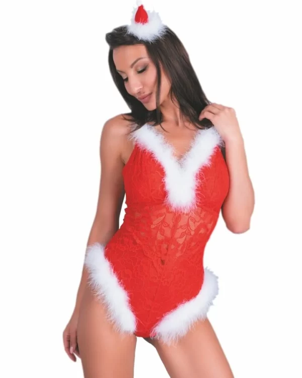 LivCo Corsetti Fashion Body Å›wiÄ…teczne Naughty Santa LC 90706 S/M