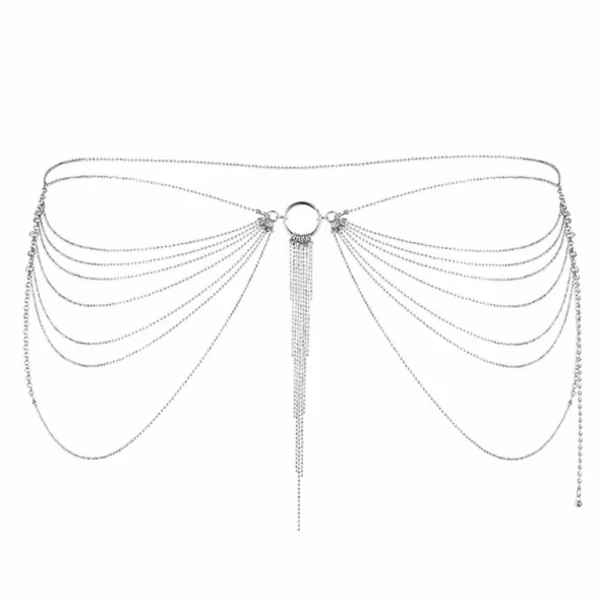 Bijoux Indiscrets Magnifique Silver Adjustable Waist Jewelry Chain