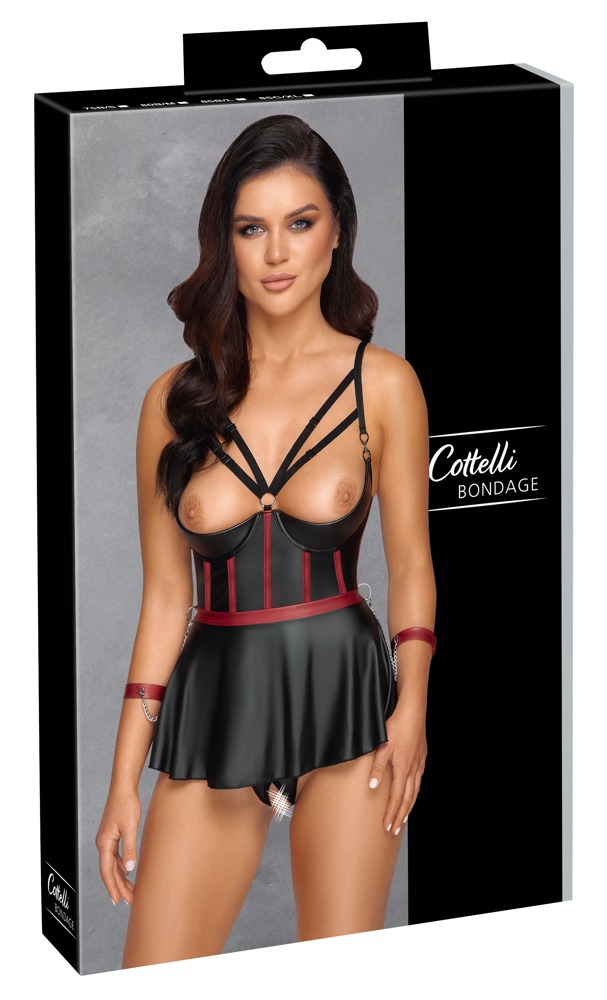 22213301231_verp - Boutique Anelma String ouvert & 2 Armfesseln
