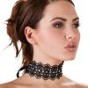 Embroidered Choker+Rhinestones - Boutique Anelma Choker