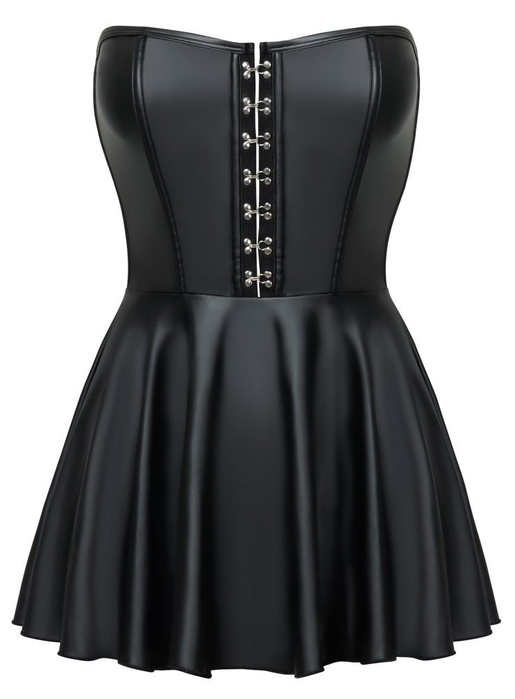 27189101021_hollow_nor_b - Boutique Anelma Tube-Minikleid im edlen Mattlook