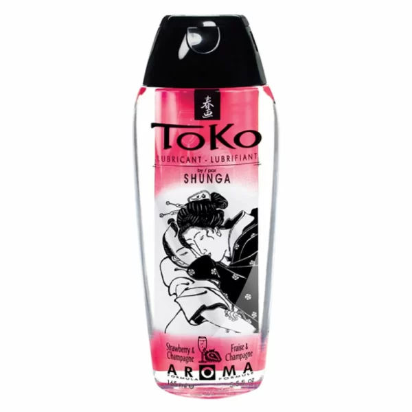 <p><strong>Shunga TOKO Aroma Lubricant Strawberry & Champagne 165ml – Long-Lasting
