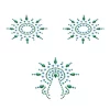 Petits Joujoux Gloria Body Jewelry Set Turquoise & Green Crystal