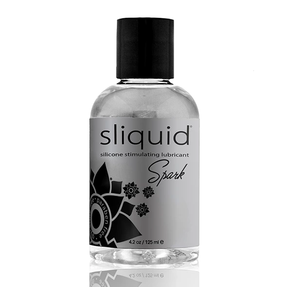Sliquid Naturals Spark Silicone Lubricant with Menthol 125ml Vegan - Boutique Anelma Sliquid Naturals Spark Silicone Lubricant with Menthol 125ml Vegan