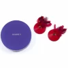 Rianne S Pasties Birds Red - Elegant Leather & Feather Accessory
