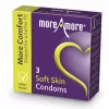 MoreAmore Soft Skin Anatomical Latex Condoms 3 pcs Extra Lubricated