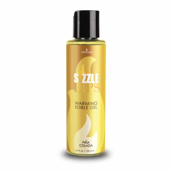 Sensuva Sizzle Lips Edible Warming Gel Pina Colada 125ml