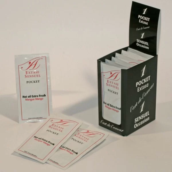 <b>Extase Sensual Mango Stimulating Oil 10ml â€“ Dual Hot-Cold Effect</b><br><br>Discover a unique approach to personal care with Extase Sensual Mango Stimulating Oil