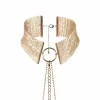 Bijoux Indiscrets Desir Metallique Gold Adjustable Mesh Necklace Belt - Boutique Anelma Bijoux Indiscrets Desir Metallique naszyjnik choker złoty regulowany