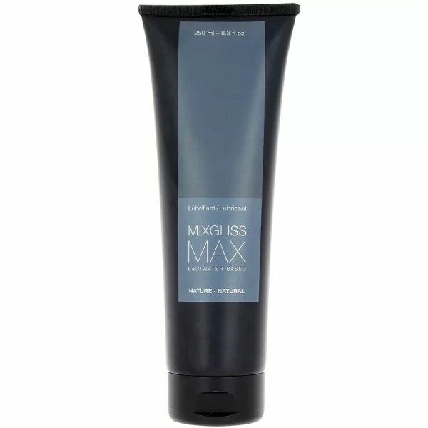 <b>MIXGLISS MAX Water-Based Unscented Dilator Lubricant 250ml</b> is a premium technical solution designed for advanced care during intimate activities requiring enhanced comfort and safety. This water-based lubricant has been expertly formulated to support the use of anatomical accessories