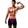 Passion Bokserki 009 Lilac/Black S/M - Komfortowy fason