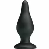 PRETTY LOVE Ergonomic Silicone Plug 15.4 cm Black with Suction Base