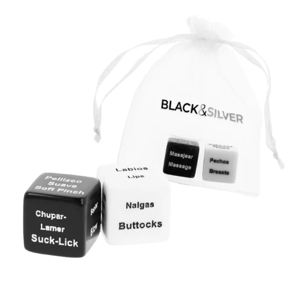 one silver—crafted to inspire playful interaction and create memorable experiences.<br><br>The black die suggests a variety of actions