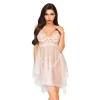 Penthouse Naughty Doll Babydoll L/XL BiaÅ‚y - koronka