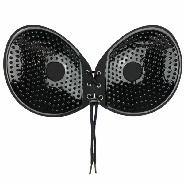 Bye Bra Round Lace-It Adhesive Bra Black Cup A - Strapless & Backless Solution