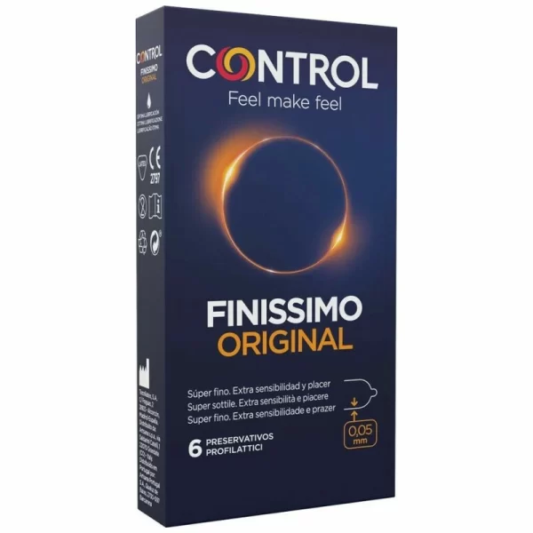 Control Finissimo Original Ultra-Thin Latex 6-Pack Ergonomic Condoms