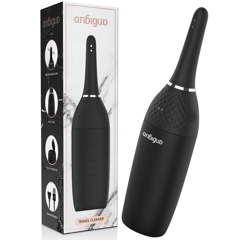 Anbiguo Ultimate Automatic Intimate Cleaner 5 Intensities 210ml Black - Boutique Anelma Anbiguo Ultimate Automatic Intimate Cleaner 5 Intensities 210ml Black
