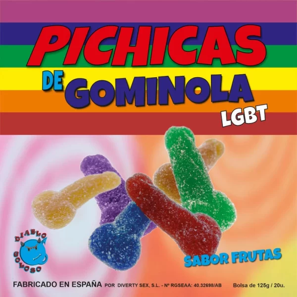 Diablo Picante PRIDE Fruit-Flavored Gummy Sweets with Sugar
