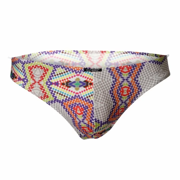 Cut4Men Slip Bikini Aztec L - niskie biodra