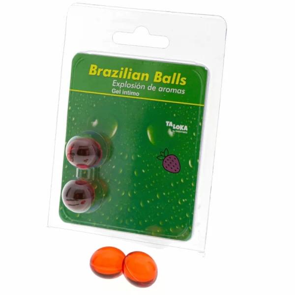 <strong>Taloka Brazilian Scented Massage Gel Balls Strawberry Aroma 2pcs</strong><br><br>Discover an innovative way to enrich your relaxation rituals with the Taloka Brazilian Scented Massage Gel Balls. This set contains two individually encapsulated gel spheres