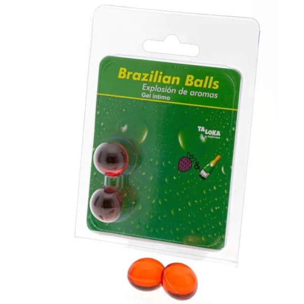<strong>Taloka Intimate Gel Spheres – 2 Pack – Strawberry & Champagne Aroma</strong><br><br>Discover a unique approach to personal care with the Taloka Intimate Gel Spheres. Each set includes two specially formulated spheres that release a silky