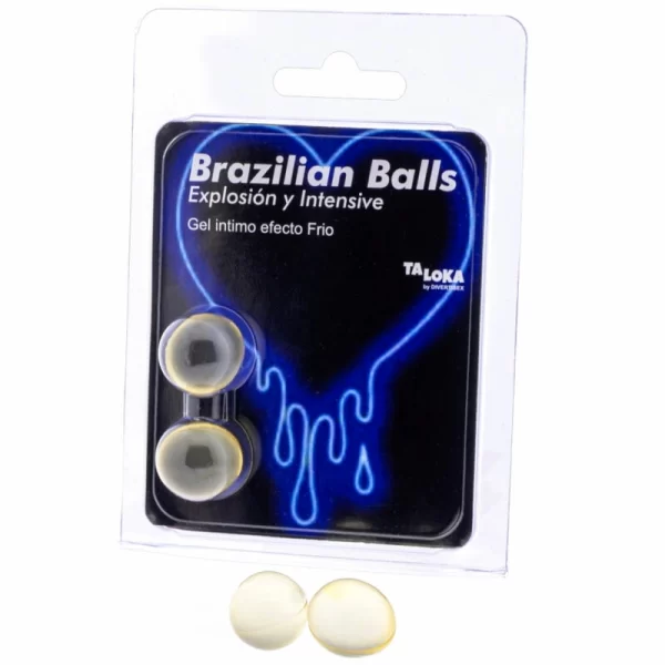 <b>Taloka 2 Brazilian Balls Cold Effect & Vibration Lubricant Capsules</b> are expertly crafted capsules designed to enhance your relaxation rituals and massage routines. Each capsule contains a specialized gel that