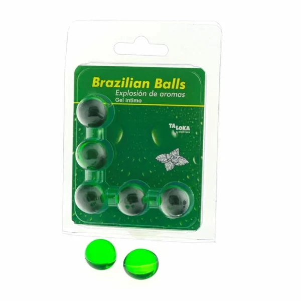<strong>Discover a unique approach to personal care with the Taloka Brazilian Balls Mint Scented Intimate Gel Capsules (5 pieces).</strong><br><br>These innovative gel capsules are designed for gentle massages
